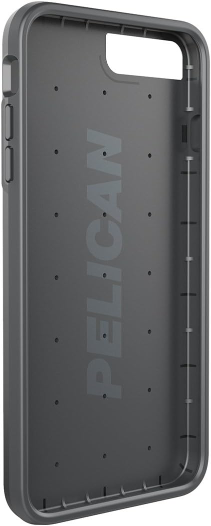 Pelican iPhone 6+,7+ and 8+, Protector Series - Military Grade Drop Tested, TPU, Polycarbonate Case for iPhone i7+,i8+ (Black/Grey) (C24000-000B-BKLG)