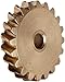 Martin WB1220D Worm Gear, 14.5? Pressure Angle, Bronze, Inch, 0.500" Face, 1/2" Bore Diameter, 1.666" Pitch Diameter, 1.853" Outer Diameter, 20 Teeth