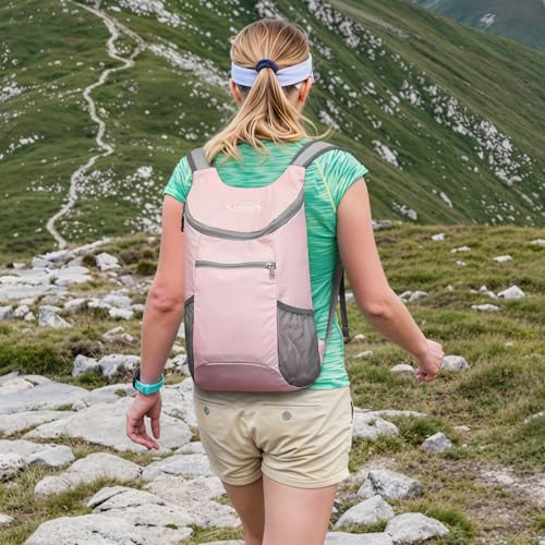 Image of G4Free Lightweight Packable Hiking Backpack for Men Women Small Hiking Daypacks Foldable Shoulder Pack Casual Outdoor Bag 11L