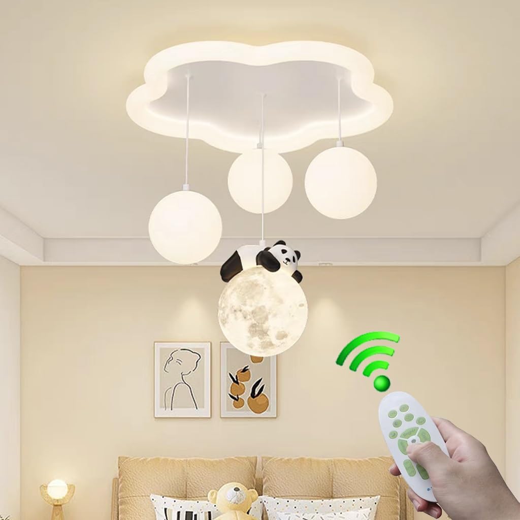 Deckenlampe LED Eltern-Kind-Zimmer warme Acryl-Deckenleuchte dimmbar Wolke dekorative Kronleuchter mit Fernbedienung Innen Esszimmer Küche Wohnzimmer kreative Beleuchtungskörper(1 Style)