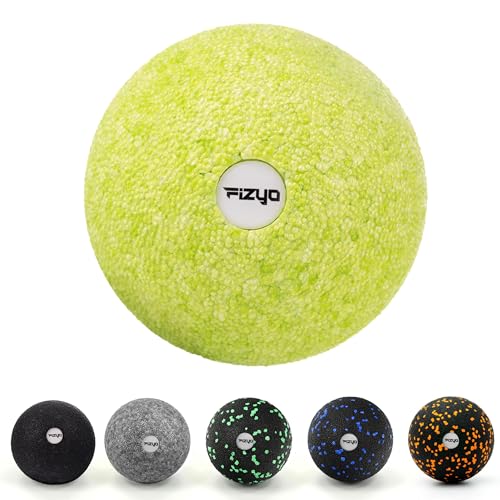 FIZYO Pelota de Masaje 8 cm EPP - Para Trigger Point & Masaje de Tejido Profundo, Relajación Muscular Ideal para Espalda, Cuello y Pies, Efectiva para Fisioterapia, Pilates, Fitness y Casa, Verde Lima