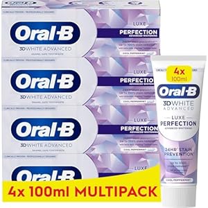Oral-B 3D White Advanced Luxe Perfection Toothpaste 4 x 100ml Multipack