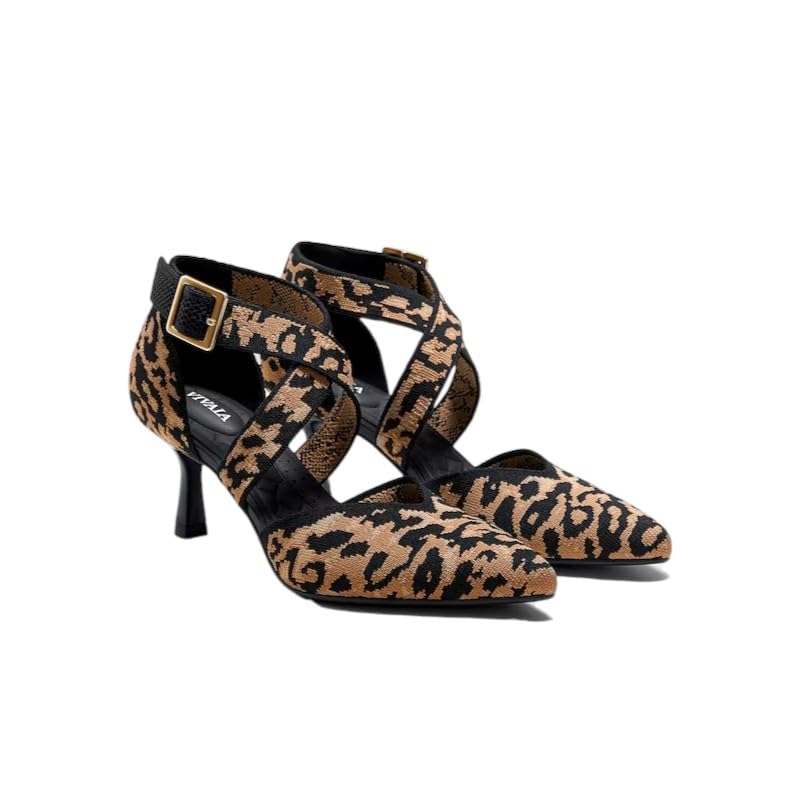 VIVAIA Anabelle Pointed-Toe Cross-Strap Stilettos