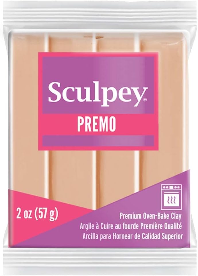 Premo Sculpey Light-Weight Professional Crafting Clay, Beige