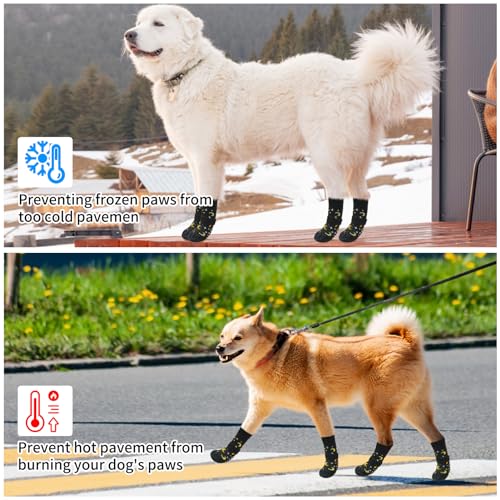 Protections de pattes anti-torsion et anti-glisse pour grand chien - 5