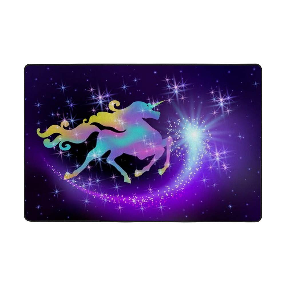 Tapis fantastique licorne ciel irisé Ruchen, le cadeau déco idéal pour salon