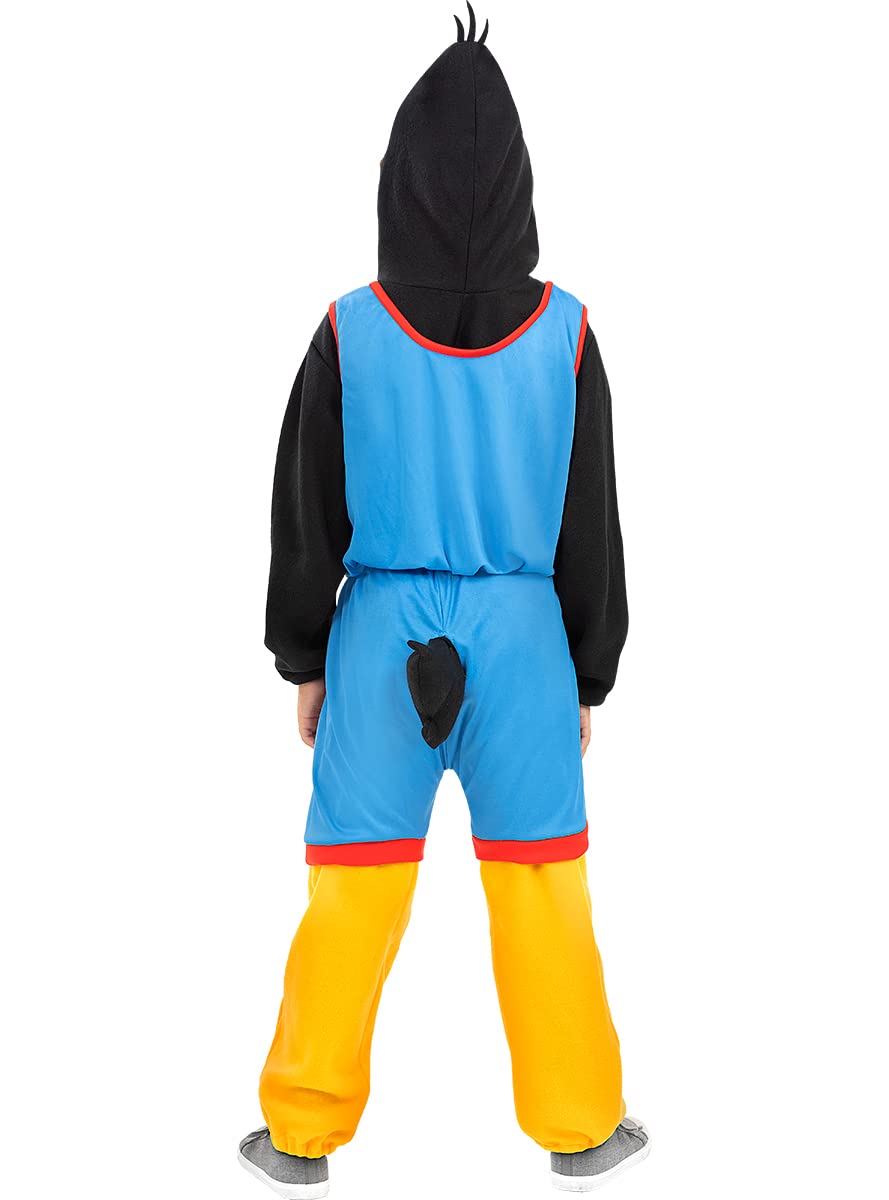Funidelia | Costume da Daffy Duck Space Jam - Looney Tunes per bambino Cartoni Animati, Daffy Duck - Costume per Bambini e accessori per Feste, Carnevale e Halloween - Nero