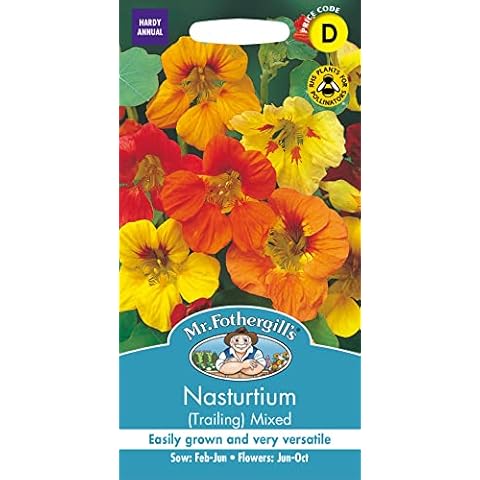 Mr Fothergill's Trailing Nasturtium Flower Seeds Cover