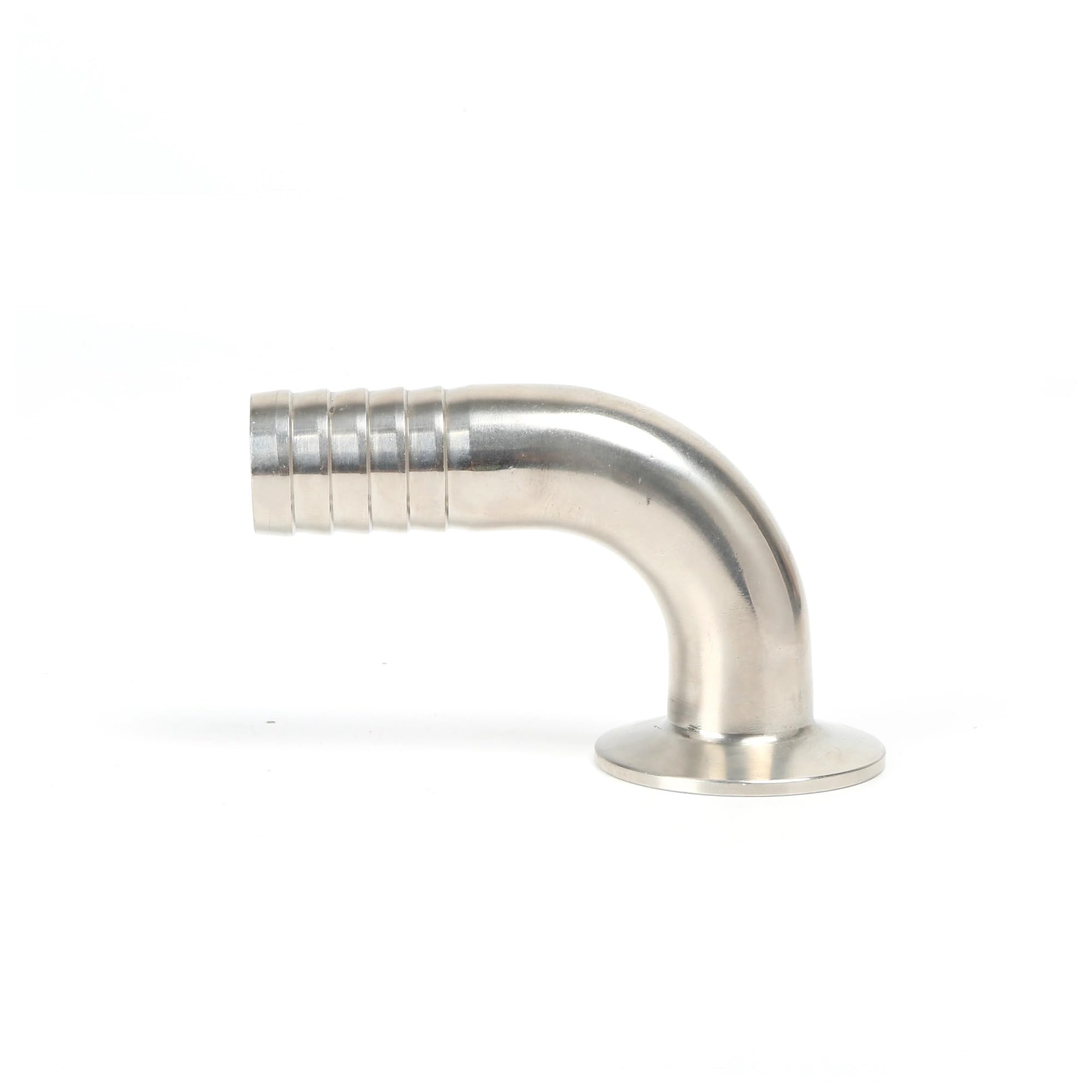 MDBJTCYZN 1PC Hose OD 45mm SS304 Pipe Fitting 64mm Tri Clamp 90 Degree Elbow Hose Adaptor Clamp Fitting