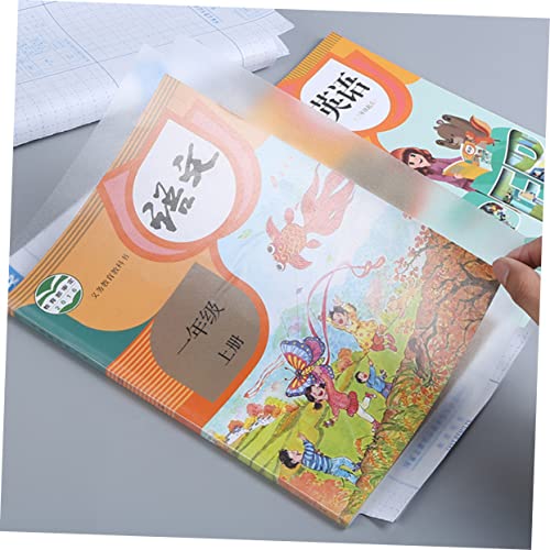 Tofficu 10 Pçs Capa De Livro Autoadesiva Livro DIY Adereços Películas De Capa De Livro Transparente