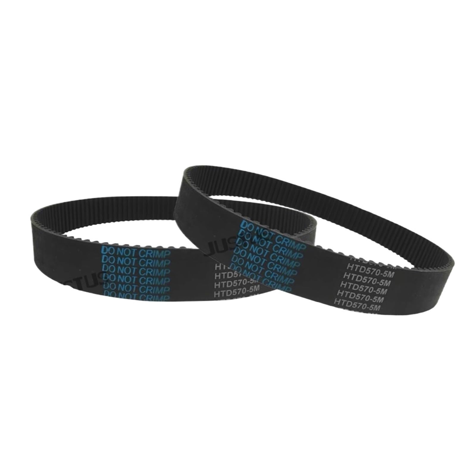 Courroie de distribution HTD 5M 270mm de périmètre et 30mm de large en caoutchouc noir