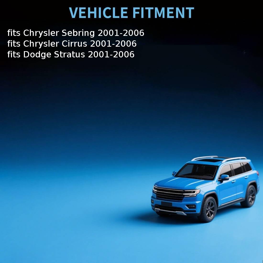 Front 2PCS Disc Brake Caliper fits Chrysler Cirrus,Sebring 2001 2002 2003 2004 2005 2006 fits Dodge Stratus 2001 2002 2003 2004 2005-2006 Replacement 5018990AA, 5018991AA