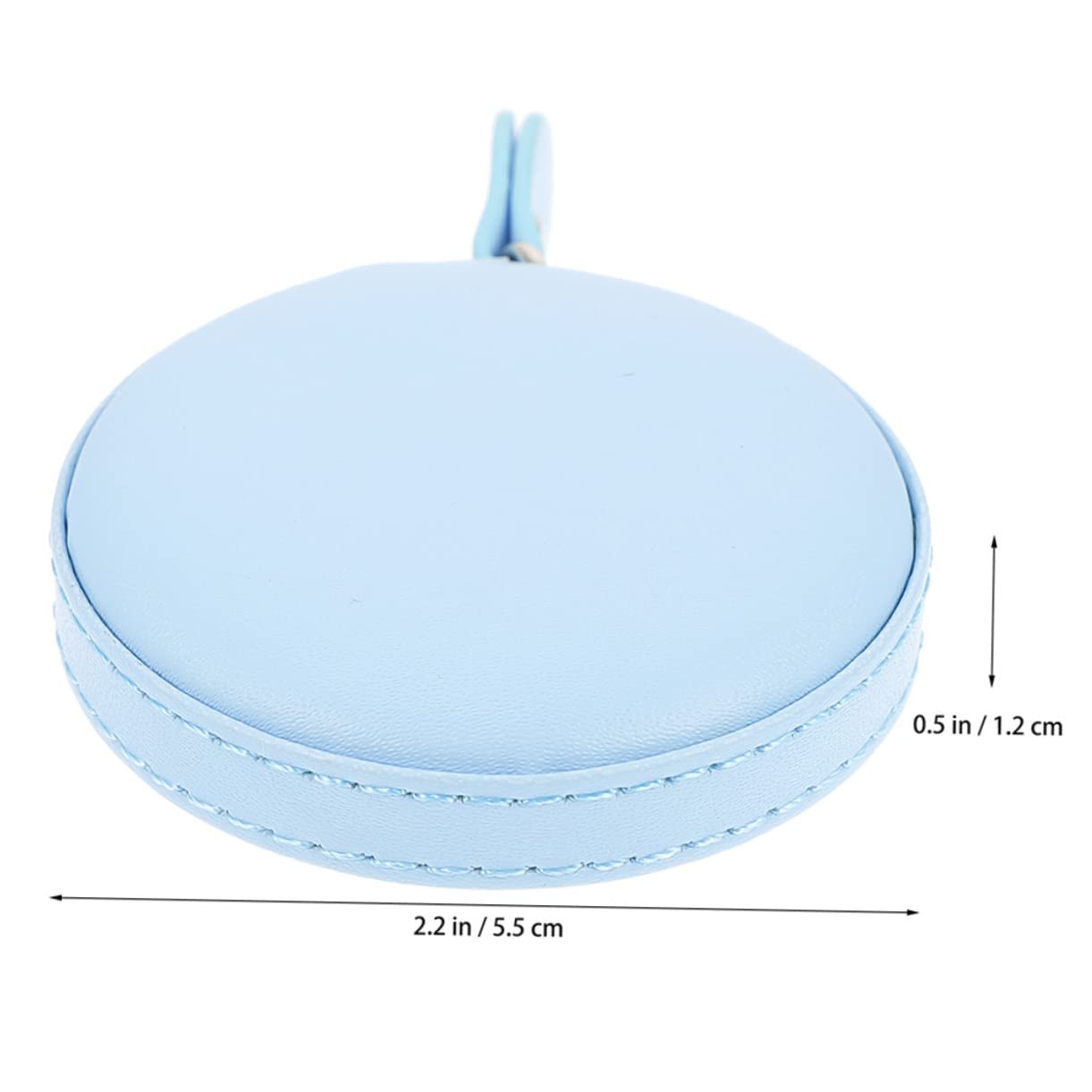 Sewroro 8piezas Cinta Métrica De Pu Medición Redonda y Flexible Herramienta Portátil Para Costura y Uso Diario Para Llevar El Bolso