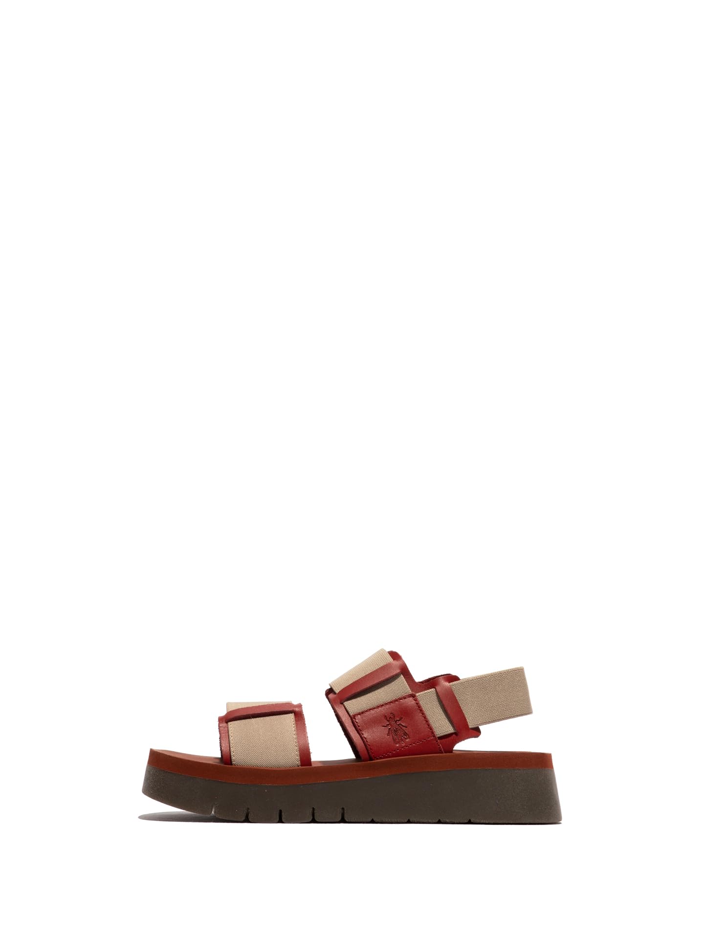 Fly London SORU277FLY, Sandal Women's Fashion Shoes, INTENSE RUST/TAUPE/BRICK, 9
