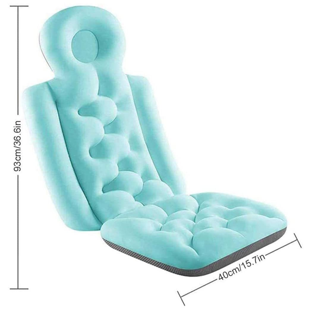 ZLZNX Cuscino da Bagno per Tutto Il Corpo Cuscino Bagno Spesso Asciutto per Vasca Bagno Tappetino Bagno per Vasca Bagno con Cuscino Strati di Rete 3D Traspiranti,1,93x40cm