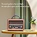Oncheer AM/FM/SW 3-Band Portable Radio: Wooden Retro Vintage Radios, Rechargeable Battery Operated, Handheld, for Outdoor Picnic Beach Camping, Supports Bluetooth TF Card USB MP3 Player
