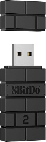 8Bitdo Wireless USB Adapter 2 for Switch, Switch OLED, Windows PC, Mac and Raspberry Pi, for PS5, PS4, Switch Pro Controller and More (Nintendo Switch//)