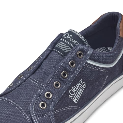 s.Oliver Herren Sneaker flach ohne Schnürsenkel Freizeit – Bild 6