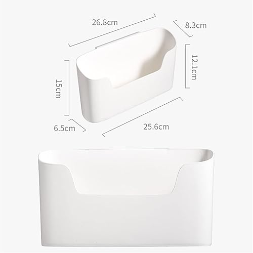 Miniatura 7 de Estante de almacenamiento adhesivo de pared para cocina, caja de almacenamiento multifuncional para puerta de gabinete, estante de cajón debajo del