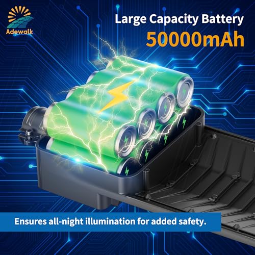 image for Adewalk 8000W Solar Street Light, Commercial Grade Solar Street Lights