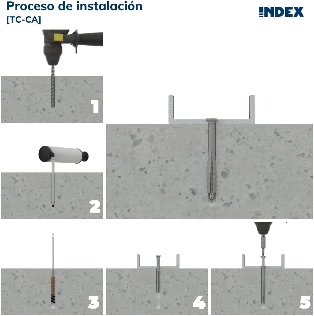 Fixing Systems TCCA08100 - Polyamide 6.6 Nail Plug, Pre-Assembled with Harpoon Screws, Taco Countersunk Head, 8 x 100 mm, Diameter 8 mm