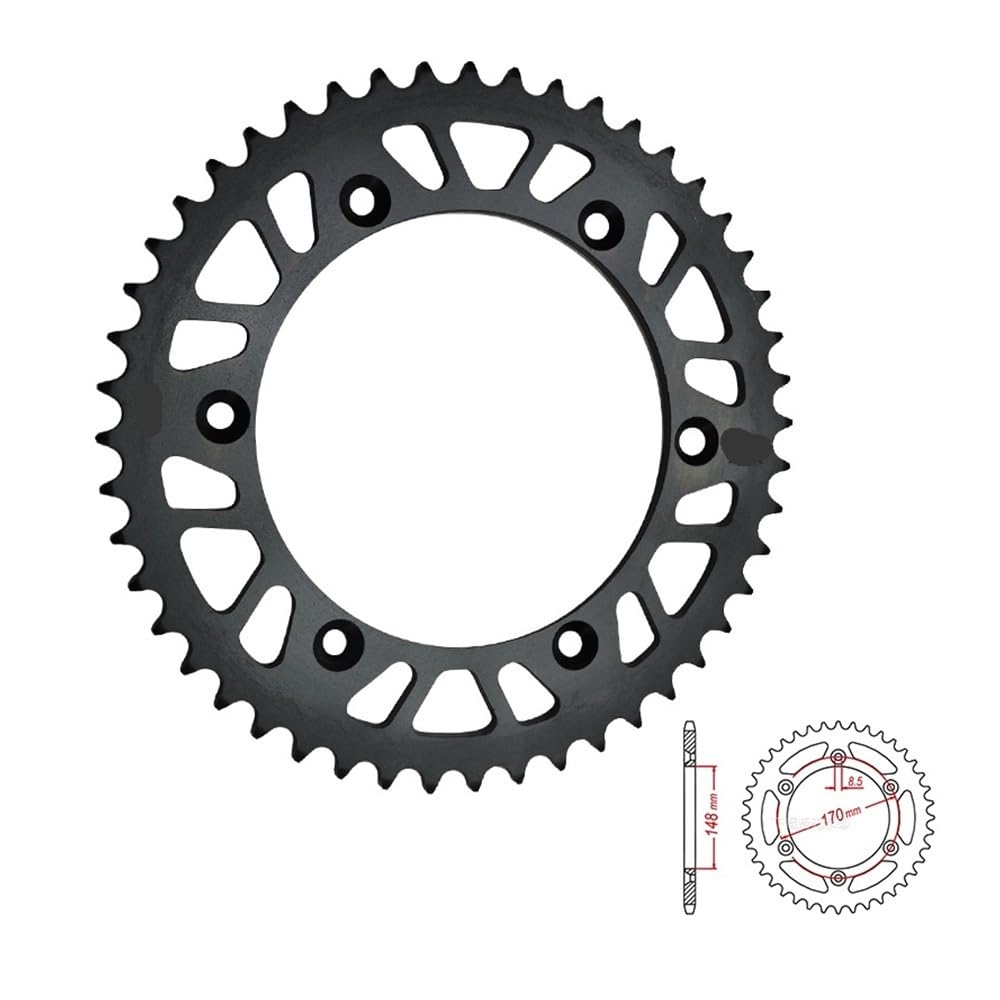 Pignon arriere moto 48 dents haute precision pour RM250 et DR800S - 3