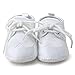 OOSAKU Baby Boys Infant Toddler White Lace Up Girls Dress Shoes (9-12 Months, Shoes)