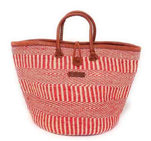 Bolso de playa tejido a mano SAWA SAWA en sisal, bolsón ligero para mercado miniatura 1