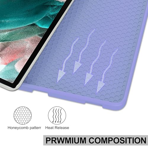 Image of Keyboard Case for Samsung Galaxy Tab A8 10.5inch 2022, Magentic Protective Cover with Pencil Holder, Detachable Wireless Bluetooth Keyboard, Purple