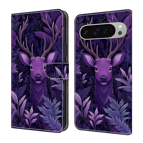 Coque Pixel 3A XL cuir cerf violet une touche de poésie au quotidien