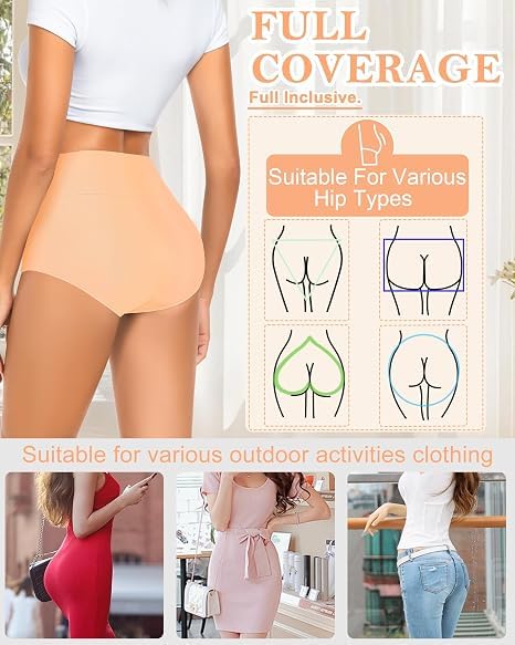 Image of MISSWHO Cotton High Waisted Women Underwear Soft Briefs Full Coverage Comfy Ladies Panties (Regular & Plus Size)