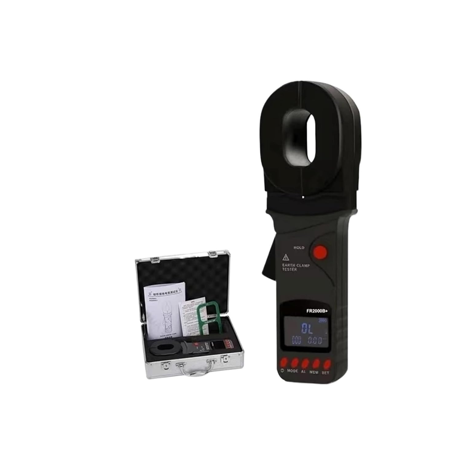 Capacitance Meters, FR2000C+ FR2000A+ FR2000B+ 0.01-1200Ω 0-20A Ground Earth Resistance Tester Leacka Current Meter Loop Non Contact Detector(FR2000B Plus 1200ohm)