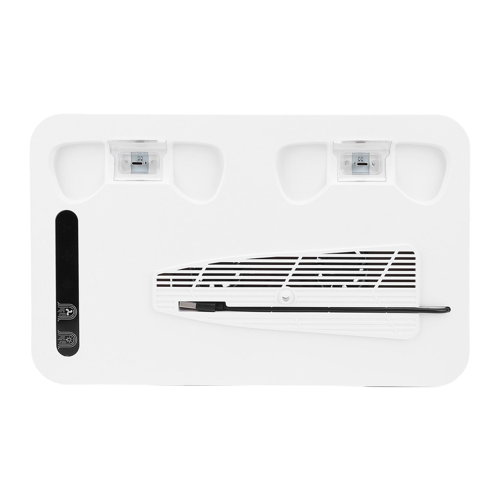 Jiawu Stazione di Raffreddamento per Console di Gioco con Ventola Regolabile e Luce RGB per L'installazione di Gioco, Design ABS Multifunzionale