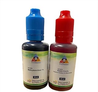 Eosin Y 0.5% (w/v) & Methylene Blue 1% (w/v) Aqueous Solution 30 ml Each