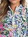 Women's Golf Polo Shirt Long Sleeve Sun Protection Top Paisley Fall Winter Ladies Golf Attire Clothes Blue-Floral