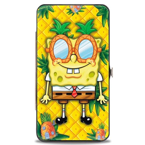 Buckle-Down Buckle-Down - Cartera con bisagra, accesorio de Bob Esponja, pantalones cuadrados, 7 x 4 pulgadas