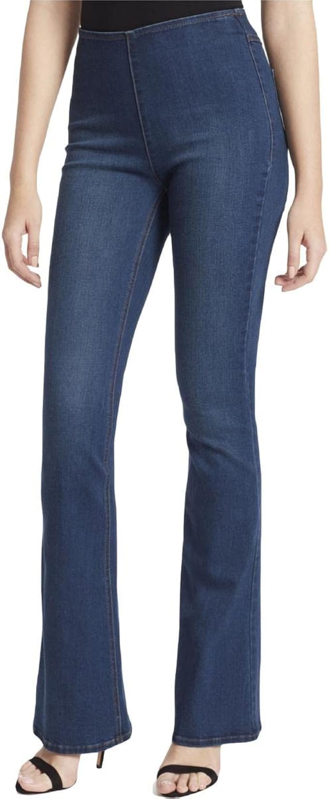 Mid Rise Pull on Flare Jean 