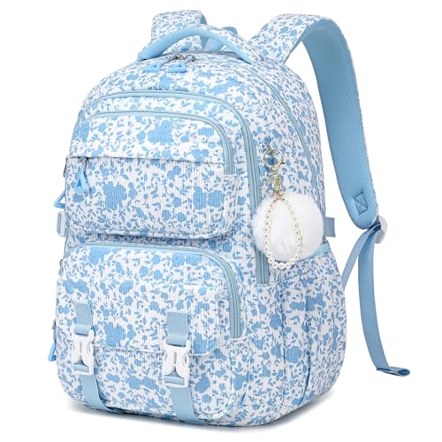 ASKSKY mochila, Flor azul