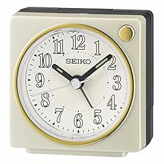 Seiko Fuji II Bedside Alarm Clock, Pearl White product image