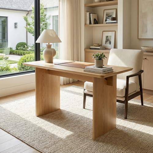 DUOMAY 55" Modern Minimalist Makeup Vanity Table Desk | Sturdy