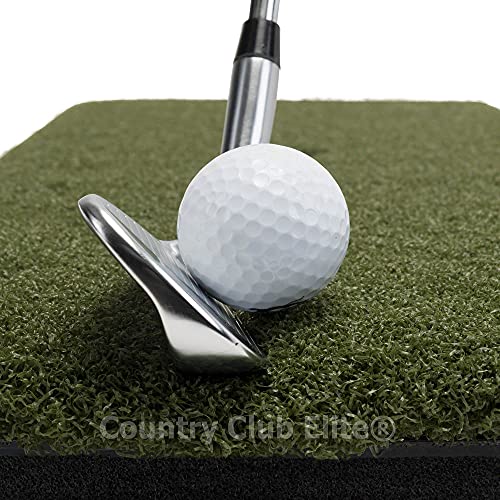 Real Feel Golf Mats® The Original Country Club Elite® Same Quality Commercial Golf Practice Mat In A Portable Hitting Strip 1X3 Size - Best For Home, Backyard, Indoor, Outdoor Or Sim Use #TOP3