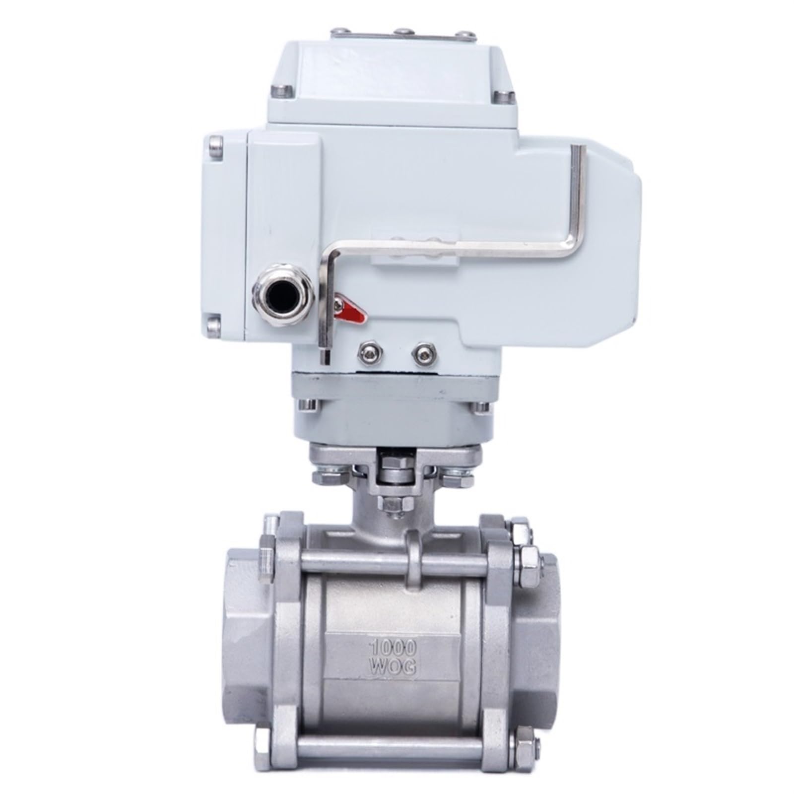 Válvula De Bola Motorizada DN08-DN100 Conexión De Rosca Válvula Eléctrica Válvula Industrial For Agua, Líquido, Etc. Piezas de válvulas de apertura y cierre de aire, g(DN100,12v)