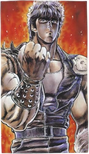 写真 北斗の拳 (2) 吸水速乾 洗顔タオル ホテル仕様 ソフトタオル 吸水速乾 耐久性 柔らか肌触り 軽量薄手 ファッション 四季 自宅 ビジネス ホテル スポーツなどに最適