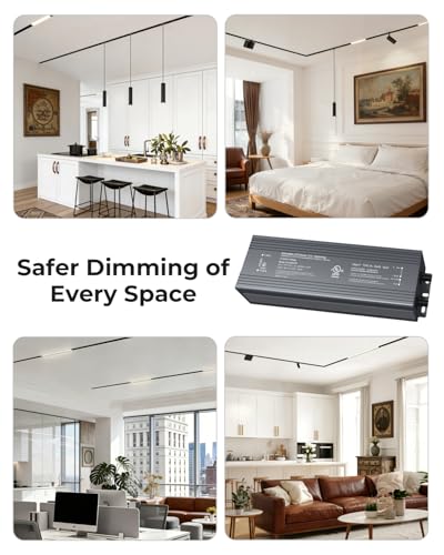 Image of SCON 24V DC 200W LED Power Driver for Track Lighting System, TRIAC /ELV /0-10V /1-10V Dimmable Supply Transformer Converter Adaptor for LED Lights (Driver B for XTB106-24SD)