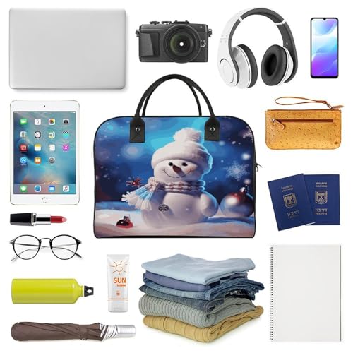 Maletín ligero para laptop unisex con diseño muñeco de nieve miniatura 5