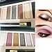 MISKOS 12 Colors Nude Tude Eyeshadow Palette Shimmer Matte Eye Makeup Pallete Set Highly Pigmented Red Dark Naked Eye Shadow Pallet (Shimmer B)