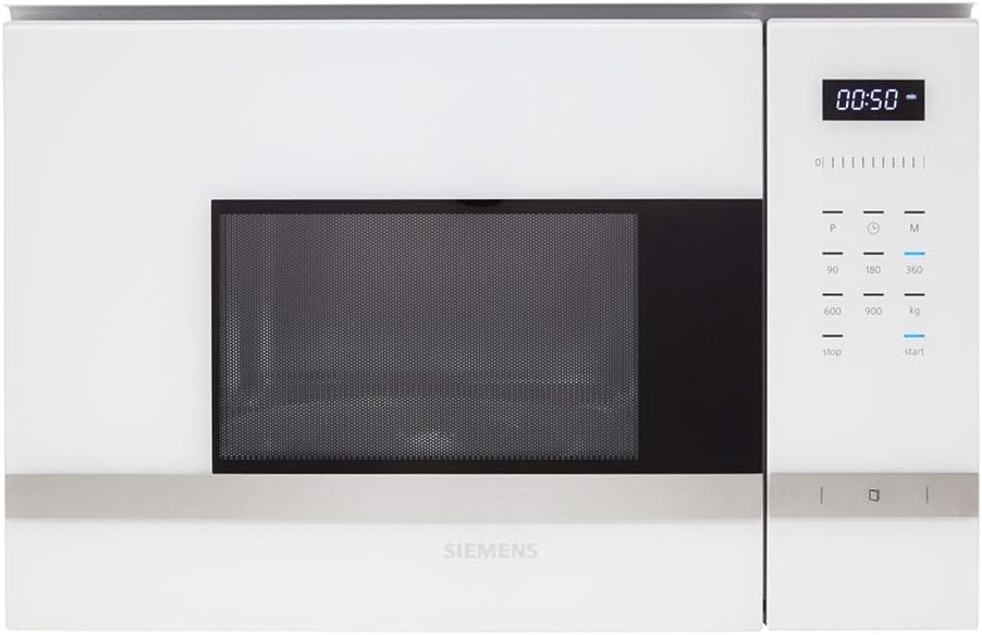 Siemens iQ500 BF555LMW0 - Microondas (Integrado, Solo microondas, 25 L, 900 W, Botones, Tocar, Blanco)