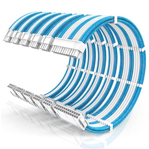 Kit extension câble PC gainé tressé 16 AWG haute densité