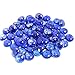 KIBOW 10-Pound Pack Fire Glass Beads Fire Glass Drops for Gas Fire Pit, 3/4 Inch-Cobalt Blue