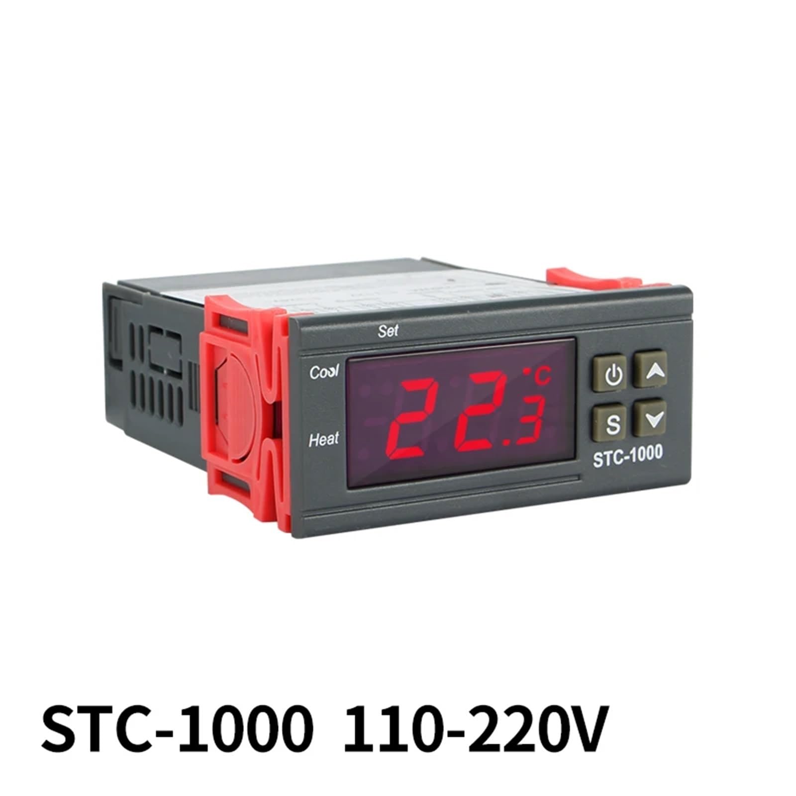 Controlador de temperatura digital STC-1000/3028 de 12/24/220 V for incubadora, relé LED, termostato de calefacción y refrigeración.